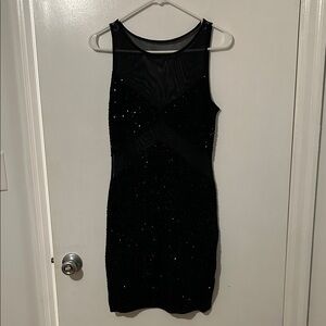 Black Sequin Dress